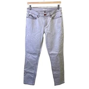 Eileen Fisher Light Gray Wash Denim Skinny Jeans Sz 6